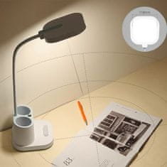 Platinet PDL008 stolna LED svjetiljka, 5 u 1, posuda, postolje, punjenje, bijela