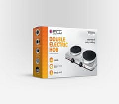 ECG Električni štednjak s dva plamenika EV 2512 Stainless