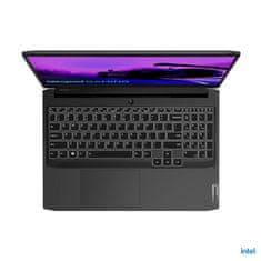 Lenovo IdeaPad 3 gaming prijenosno računalo, i7-11370H, 39.62 cm (15,6"), FHD, 16 GB, 512 GB, RTX 3050, W11H, crna (82K101DHSC)