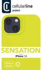 CellularLine Zaštitna silikonska navlaka Sensation za Apple iPhone 14, zelena (SENSATIONIPH14G)