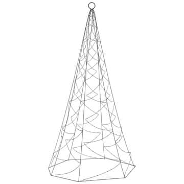 Vidaxl Božićno drvce na stijegu 200 LED žarulja tople bijele 180 cm