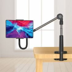 FIXED Univerzalni stolni držač za tablet/telefon Relax s rotirajućom i podesivom rukom FIXRLX-BK, crna