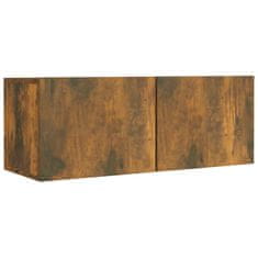 Vidaxl 4-dijelni set TV ormarića boja dimljenog hrasta drveni