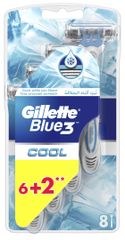 Gillette Blue 3 jednokratne britvice, 6+2