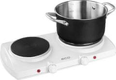 ECG Električni štednjak s dva plamenika EV 2512 Bijela