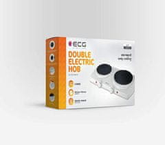 ECG Električni štednjak s dva plamenika EV 2512 Bijela