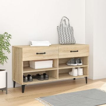 Vidaxl Ormarić za cipele Sonoma hrast 102x35x55 cm
