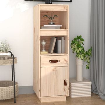 Vidaxl Ormarić, 34x40x108,5 cm, Masivno borovo drvo
