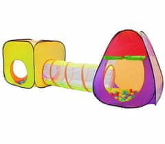 Kruzzel Djeca za djecu 2x IGLU + tunel + 200 kuglica 280 cm