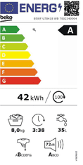 Beko B5WFU78418WB perilica rublja