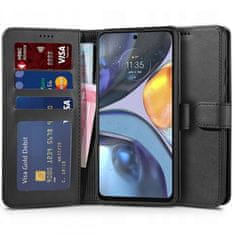 Tech-protect Wallet preklopna maska za Motorola Moto G22 / E32 / E32S, crno