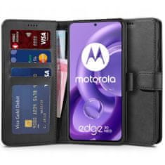 Tech-protect Wallet preklopna maska za Motorola Edge 30 Neo, crno