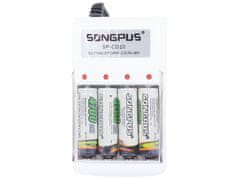 Verkgroup Univerzalni punjač za 4 AA i AAA baterije + 4700mAh baterije GRATIS