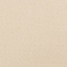 Vidaxl Uzglavlje s ušima krem 103x16x78/88 cm od tkanine