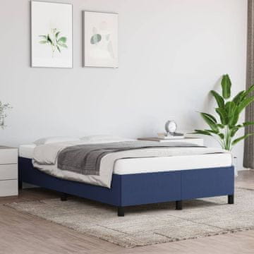 Vidaxl Okvir kreveta bez madraca plavi 120x200 cm tkanina