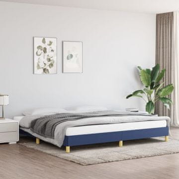 Vidaxl Okvir kreveta bez madraca plavi 200x200 cm presvučen tkaninom