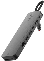 Linq priključna stanica, 9 u 1, USB-C, M.2 SSD, RJ45, SD+TF, HDMI, USB-C 3.2 Gen2, USB-C PD 100W, 2x USB-A (LQ48020)