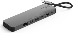 Linq priključna stanica, 9 u 1, USB-C, M.2 SSD, RJ45, SD+TF, HDMI, USB-C 3.2 Gen2, USB-C PD 100W, 2x USB-A (LQ48020)