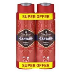 Old Spice Captain gel za tuširanje, 2 x 400 ml