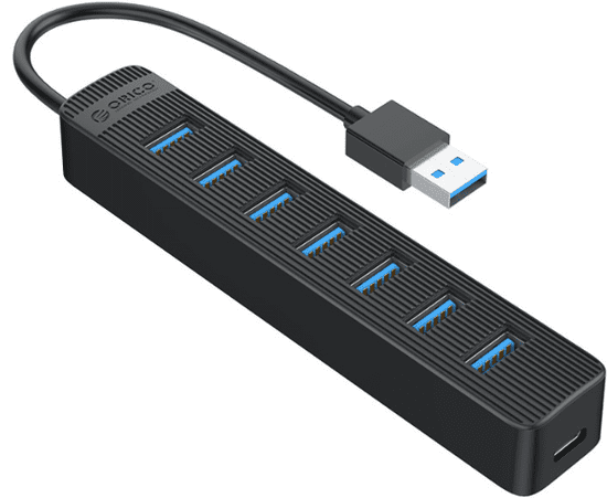 Orico USB hub sa 7 ulaza, USB 3.0, 1,5 m, crna (TWU3-7A-15-BK-EP)