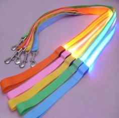 Ikonka Aga LED Svjetleća povodac 120cm Narančasta