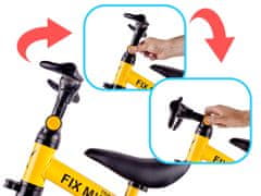 Ikonka Aga Trike Fix Mini trkaća tricikla 3u1 s pedalama žuta