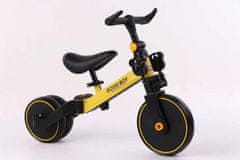Ikonka Aga Trike Fix Mini trkaća tricikla 3u1 s pedalama žuta
