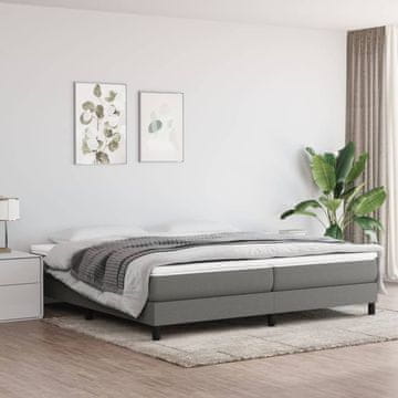 Vidaxl Okvir kreveta bez madraca tamno sivi 200x200 cm presvučen tkaninom