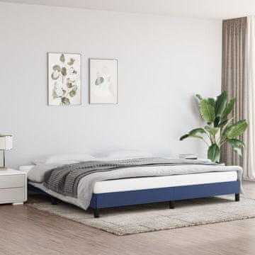 Vidaxl Okvir kreveta bez madraca plavi 200x200 cm presvučen tkaninom