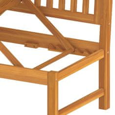 Vidaxl Dnevni ležaj sa sivim jastukom 200x60x75cm masivno drvo bagrema