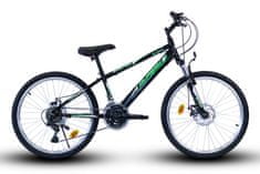 brdski bicikl 24" Spirit Sus Full Disc Gentle, crnio-zelen, 15"