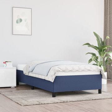Vidaxl Okvir kreveta bez madraca plavi 90x200 cm tkanina