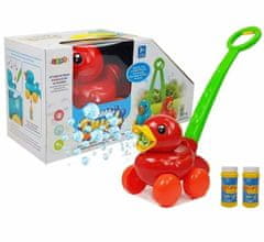 Lean-toys Glazbeni aparat za sapun mjehuriće crvena patka