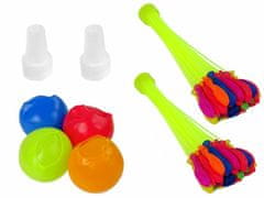 Lean-toys Vodeni baloni na slamkama 74 baloni + 4 za ponovljenu upotrebu