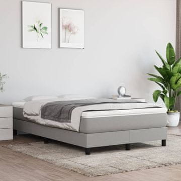 Vidaxl Okvir kreveta bez madraca svijetlo sivi 120x200 cm presvučen tkaninom