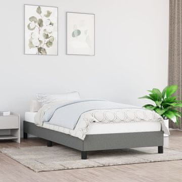 Vidaxl Okvir kreveta bez madraca tamno sivi 80x200 cm presvučen tkaninom