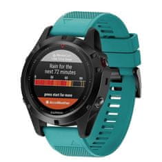 BStrap Silicone Acton remen za Garmin Fenix 5x / 5x Plus / 6x / 6x Pro / 7x / 8 51mm, dark teal