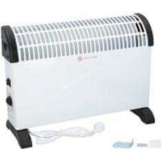Alpina električna konvekcijska grijalica / radijator, snaga 2000 W, 3 stupnja grijanja, termostat, bijela