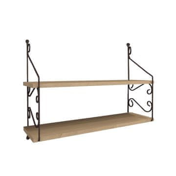 Woody Fashion Zidna polica, hrast, Seramoni 2'li - Oak