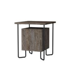 Woody Fashion Noćni ormarić, Tamno smeđa, Acres Nightstand - Dark Coffee