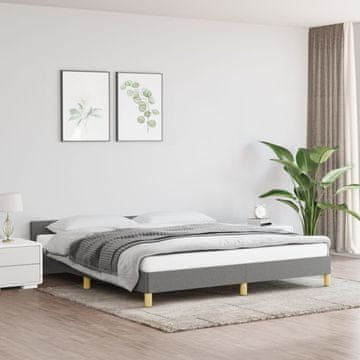 Vidaxl Okvir kreveta bez madraca tamno sivi 180x200 cm presvučen tkaninom