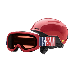 Smith Glide Jr. Mips skijaška kaciga + Gambler naočale, 51-55 cm, crvena