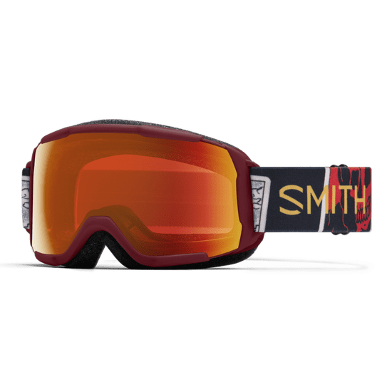 Smith Grom dječje skijaške naočale, crvena