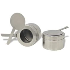 Vidaxl Trodijelni Komplet Posuda za Posluživanje Nehrđajući Čelik