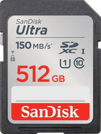 SanDisk Ultra SDXC memorijska kartica, 512 GB, C10, U1 (SDSDUNC-512G-GN6IN)