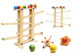 Ikonka Aga Drvena kuglična staza Montessori XXL