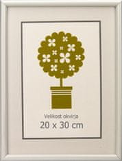 Karako Okvir za fotografiju 20x30 cm, plastika, zidni, 95 bijel