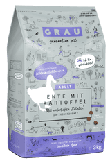Grau Generation Pet Adult Sensitive suha hrana, patka i krumpir, bez žitarica, 3 kg