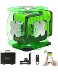 Huepar 2600mAh 16 Line Construction Zelena laserska nibela Bluetooth + daljinski