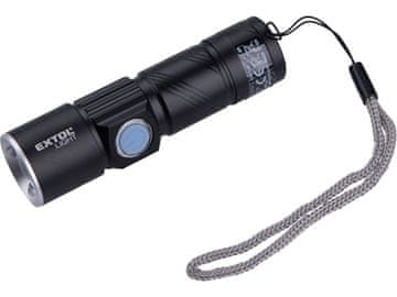 Extol Light Svjetiljka 43135 svjetiljka 150lm, punjiva, USB, zum, XPE 3W LED